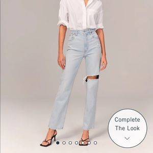 Abercrombie Ultra High Rise 90s Straight Jean